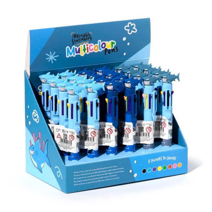 Multi Colour Pen (8 Colours) - Shark
