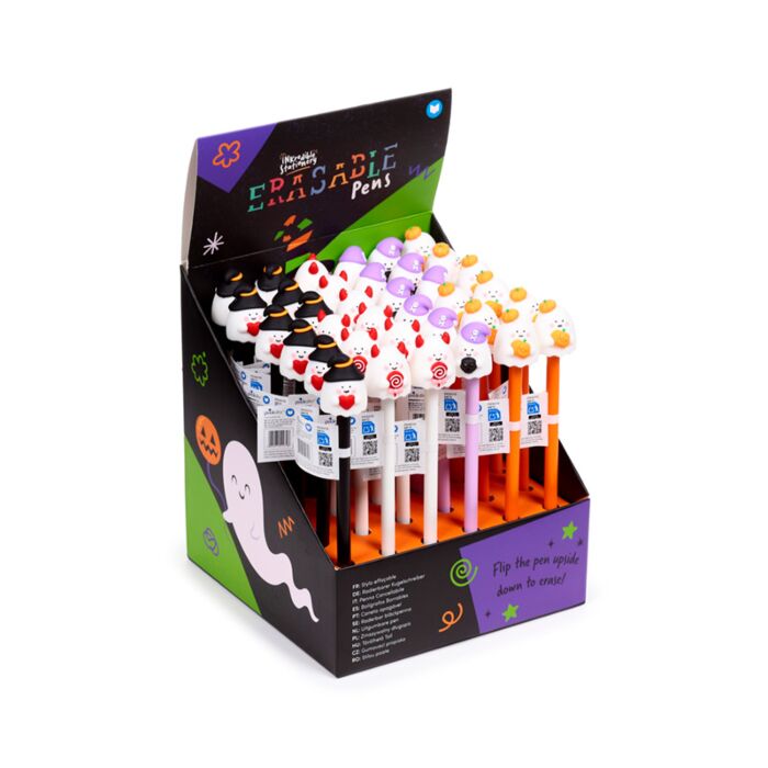 Erasable Pen with PVC Topper - Spooky