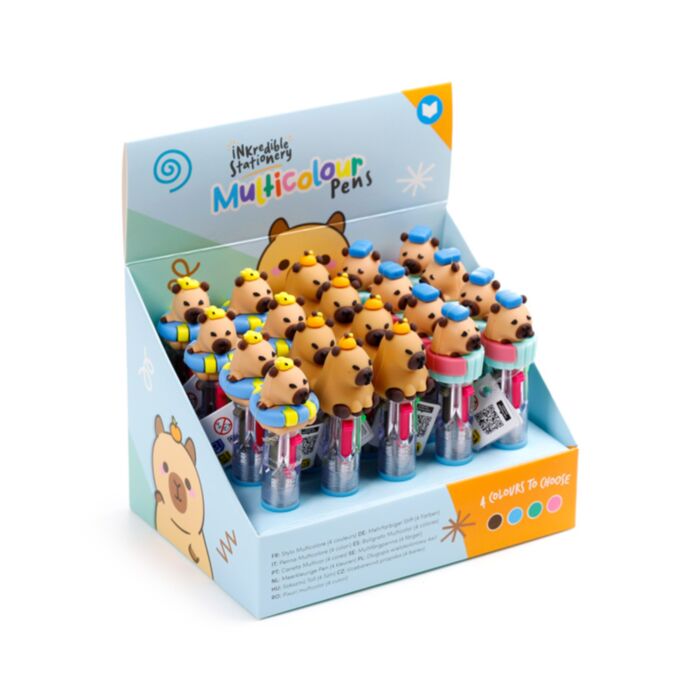 Multi Colour Pen (4 Colours) - Capybara