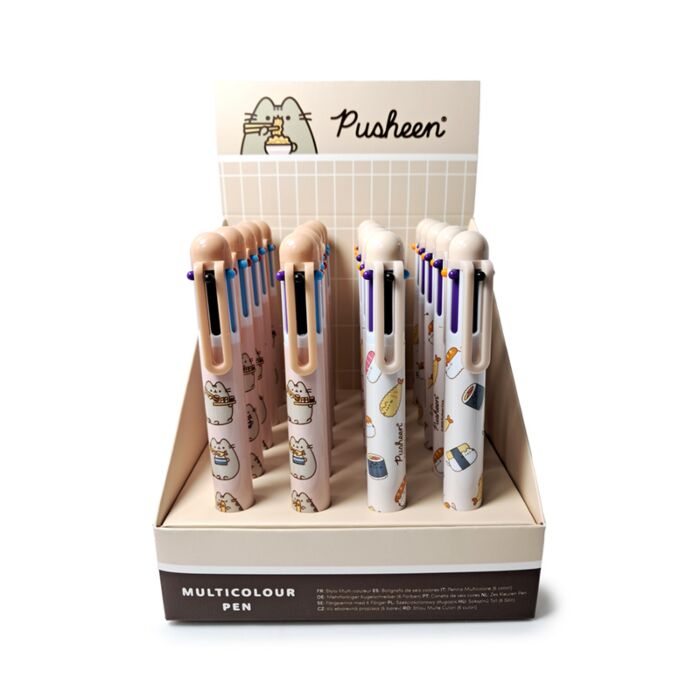 Multi Colour Pen (6 Colours) - Pusheen the Cat Bento Club
