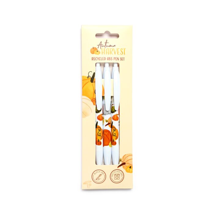 Recycled ABS 3 Piece Pen Set - Autumn Harvest