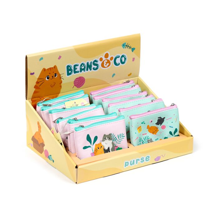 PVC Purse - Beans & Co Cats
