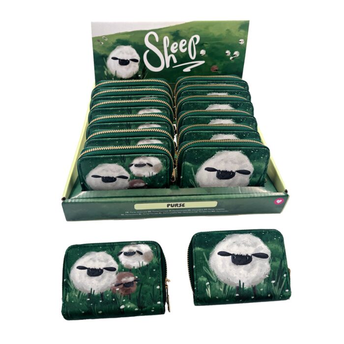 Small Zip Around Wallet - Sheep