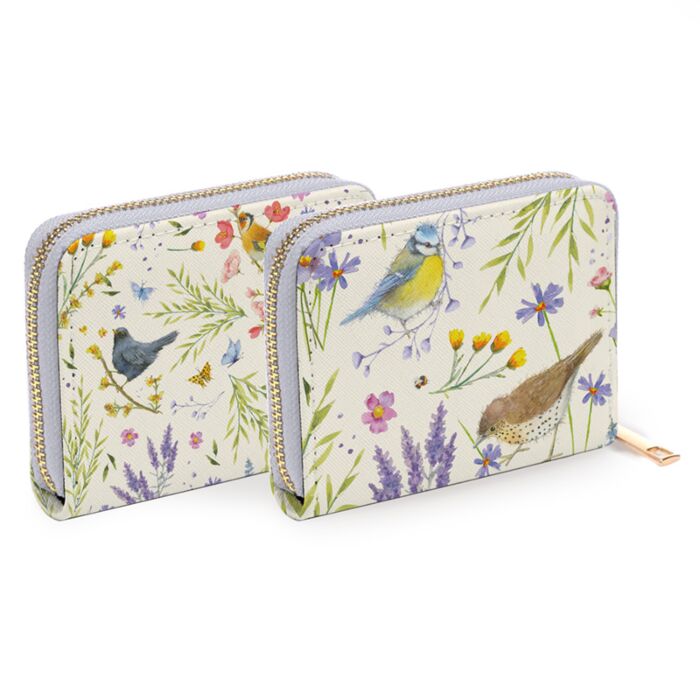 Small Zip Around Wallet - Jan Pashley Wings & Wildflowers