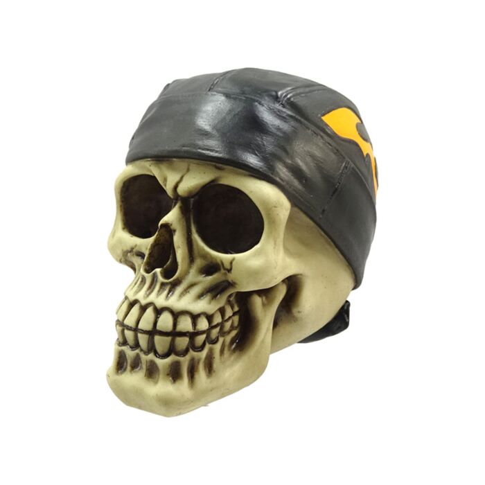 Decorative Ornament - Skull with Biker Bandana
