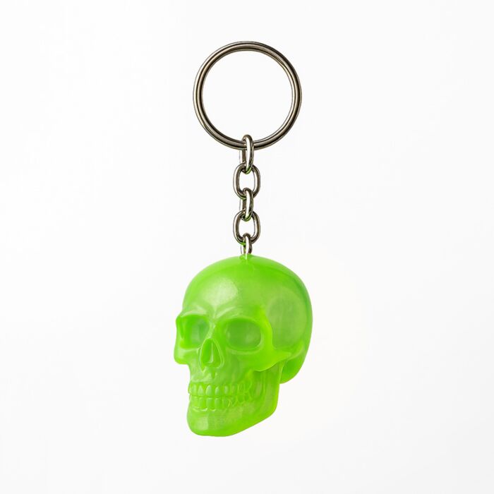Novelty Keyring - Glow in the Dark Skull