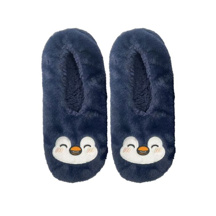 Plush Slippers Anti-Slip Slip On (EU36-38/UK3-5) - Adoramals Penguin