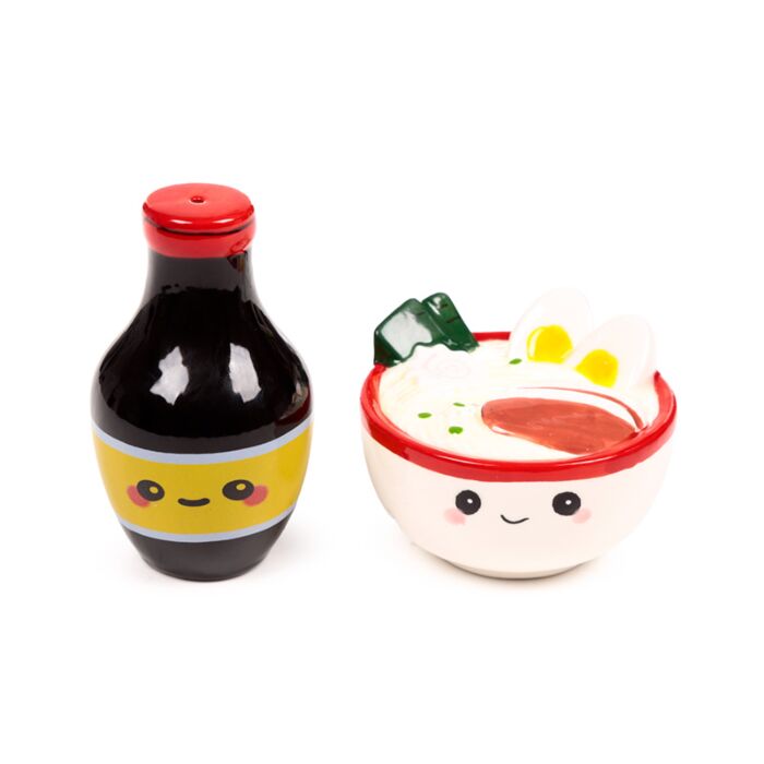 Ceramic Salt & Pepper Set - Nori the Ramen Foodiemals