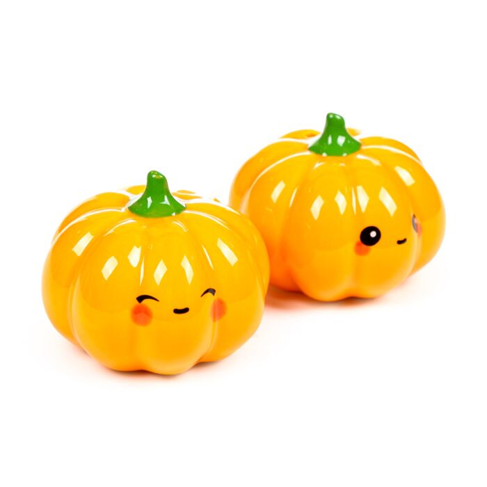 Ceramic Salt & Pepper Set - Pumpkin Foodiemals