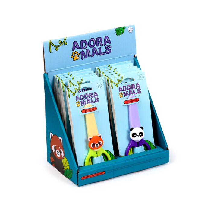 Kids Scissors in Holder with Charm - Adoramals Wild