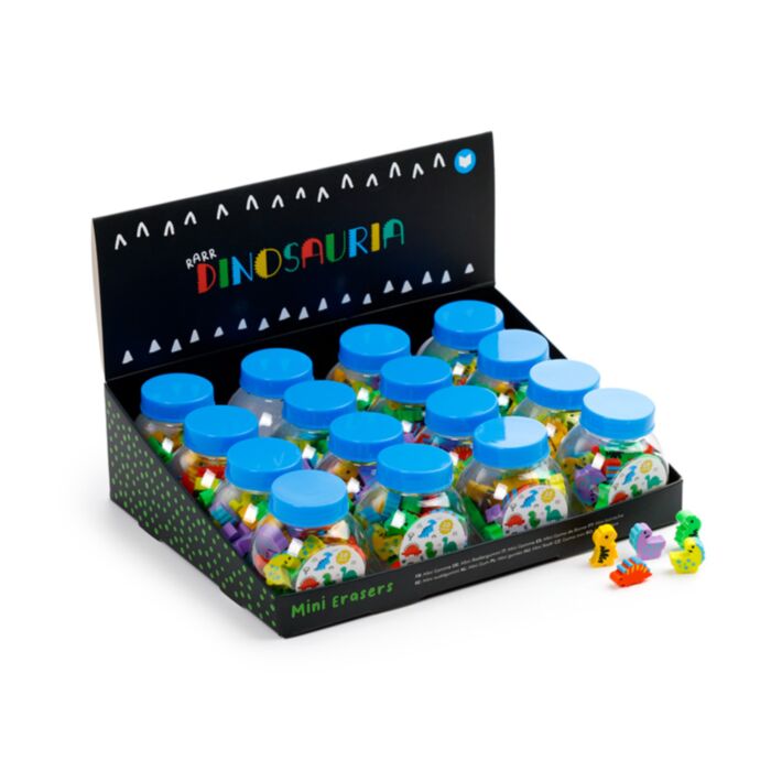 Mini Erasers Pot - Dinosauria