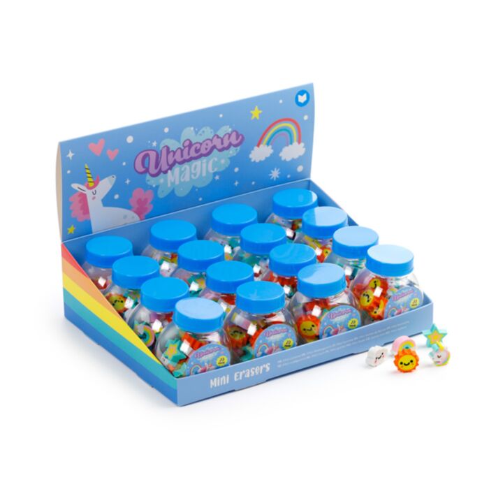 Mini Erasers Pot - Unicorn Magic