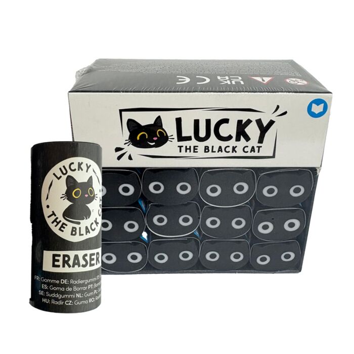 Eraser - Lucky the Black Cat