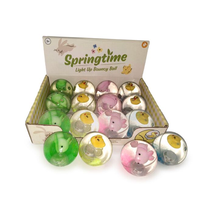 LED High Bounce Ball Toy - Springtime Duck