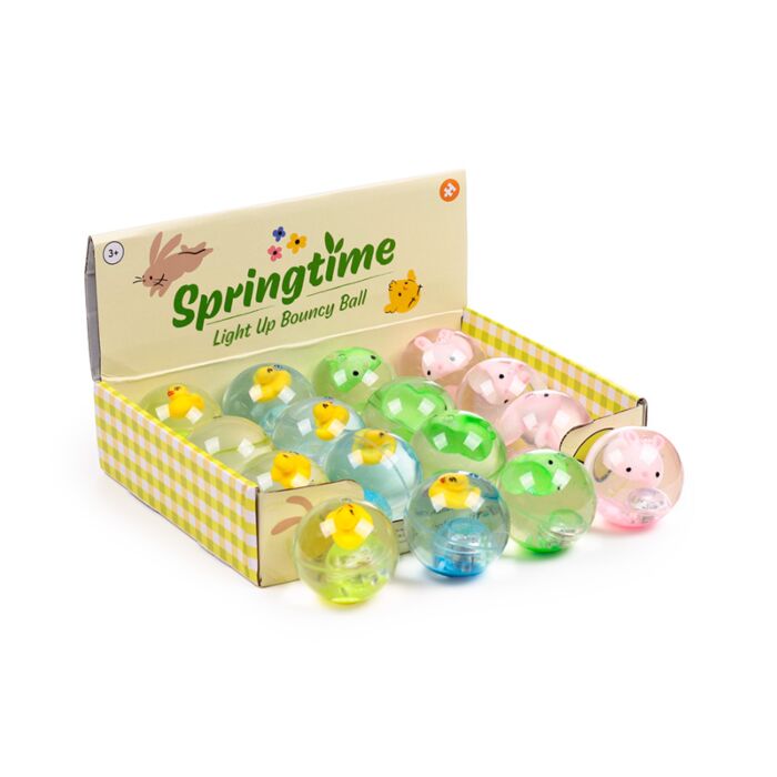 LED High Bounce Ball Toy - Springtime Duck