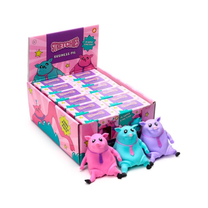Stretchy Stress Fidget Toy - Business Pig in Tie