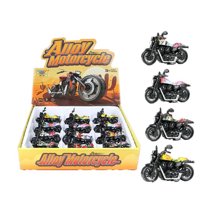 Pull Back Action Toy - Motorcycle