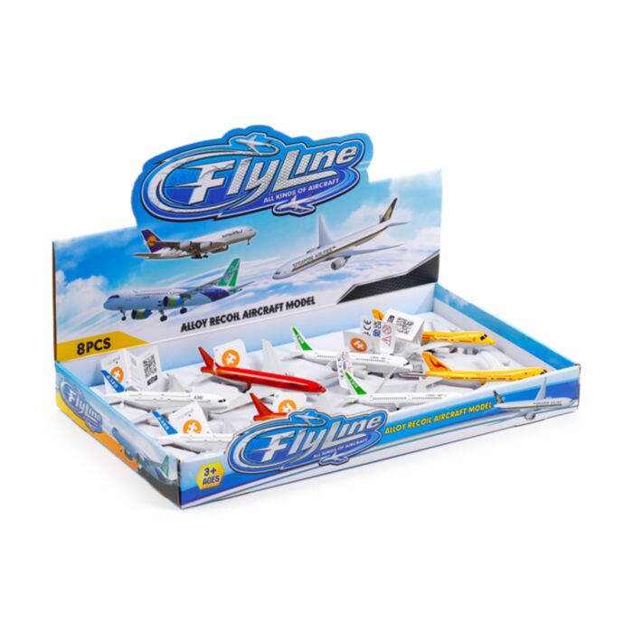 Pull Back Action Toy - Flyline Jet Aeroplane