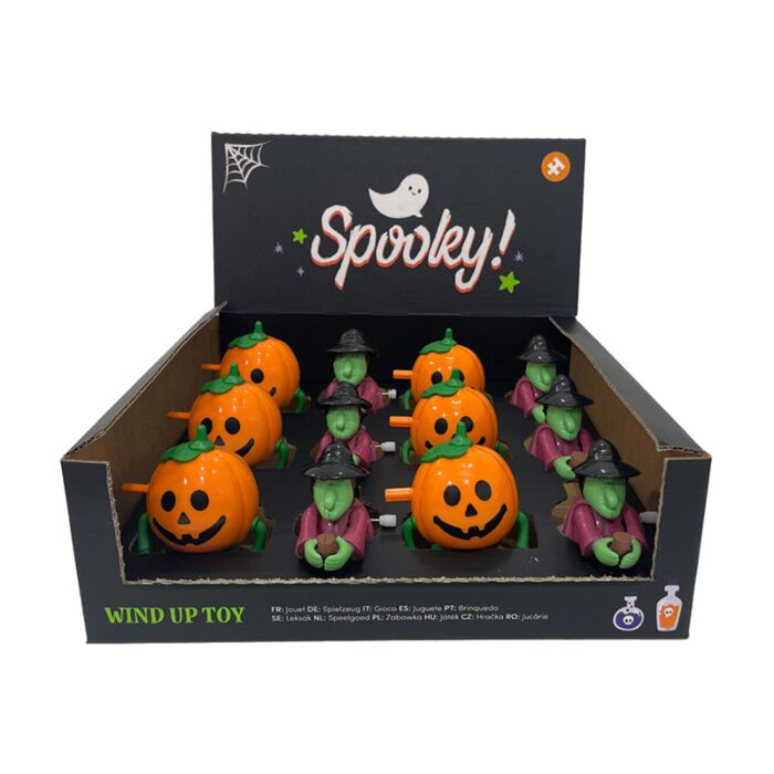 Wind Up Toy - Spooky Witch & Pumpkin