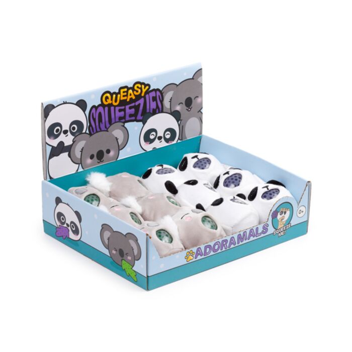 Queasy Squeezies Fidget Toy - Adoramals Zoo Panda & Koala