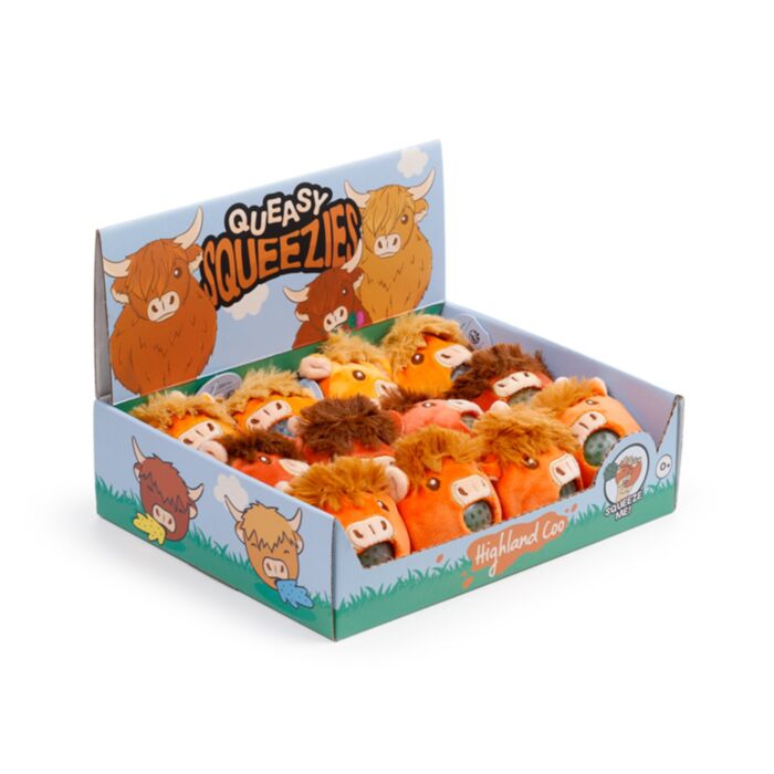 Queasy Squeezies Fidget Toy - Highland Coo Cow