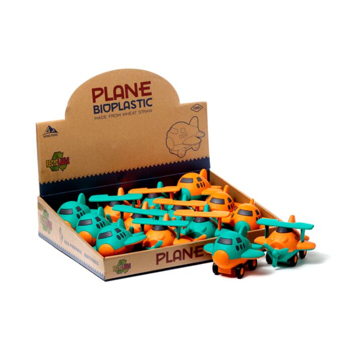Kids Bioplastic Push Along Toy - Aeroplane