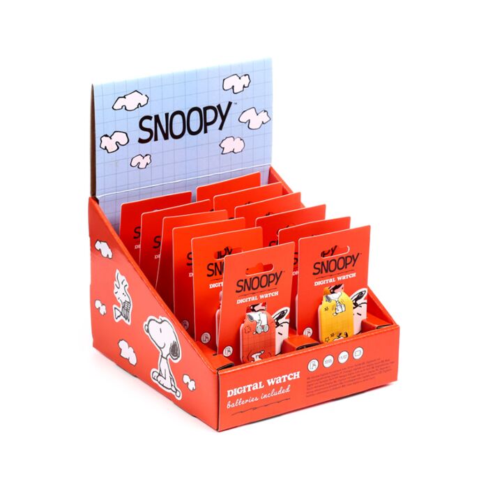 Silicone Digital Watch - Peanuts Snoopy & Woodstock