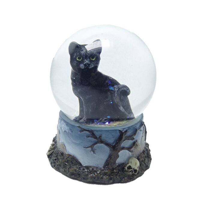 Snow Globe - Black Cat