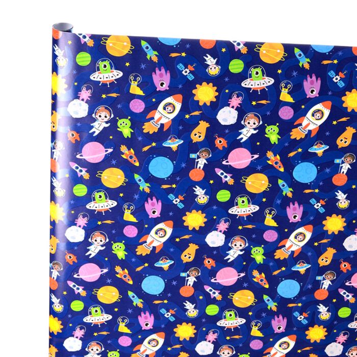 Wrapping Paper 3m Roll - Space Cadet