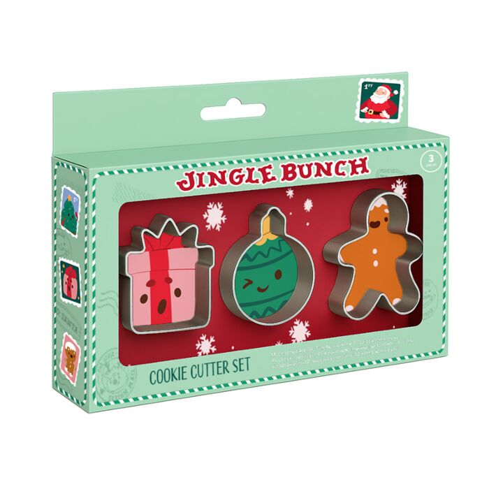 Cookie Cutter Set of 3 - Jingle Bunch Christmas