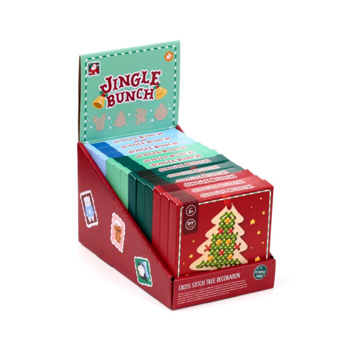 Cross Stitch Kit - Jingle Bunch Christmas Decoration