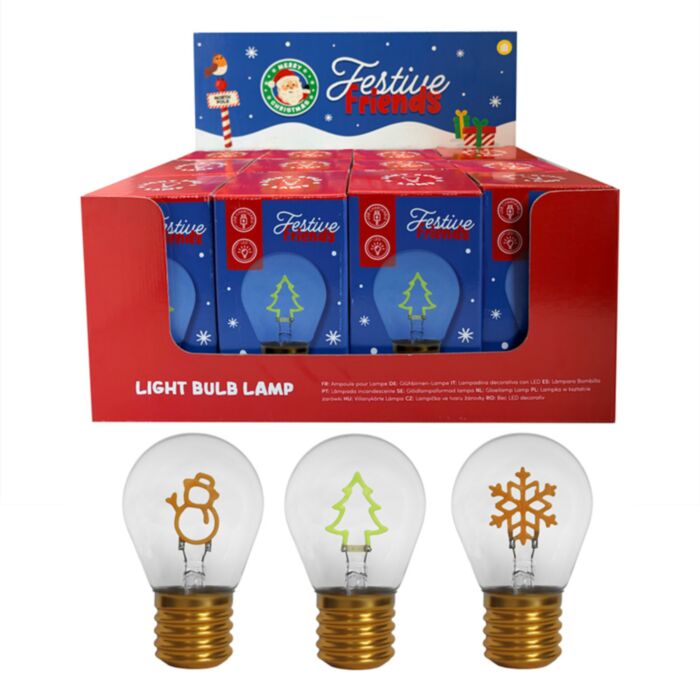 LED Shaped Lamp - Festive Friends Christmas