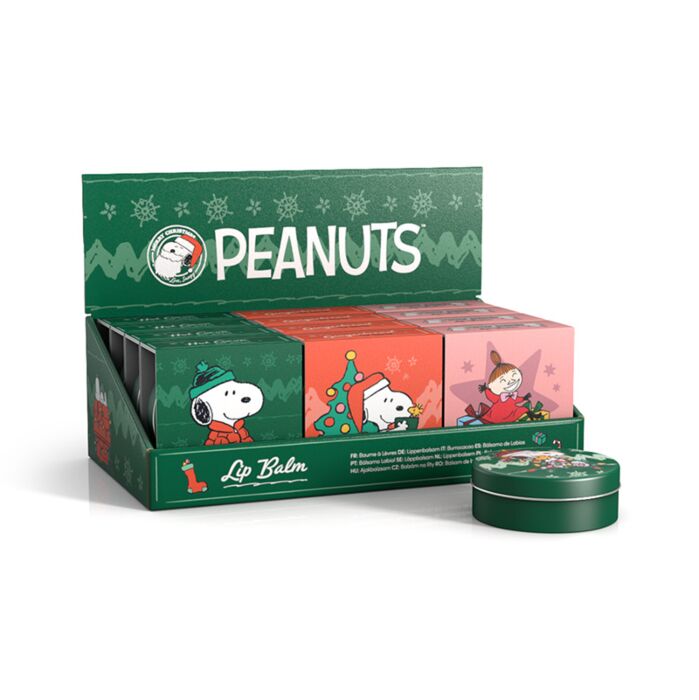 Lip Balm in a Tin - Peanuts Christmas Snoopy & Woodstock