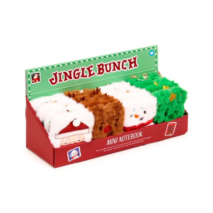 Plush A7 Notebook - Jingle Bunch Christmas