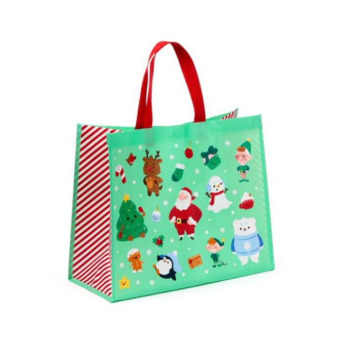 Durable Reusable Shopping Bag - Christmas Jingle Bunch