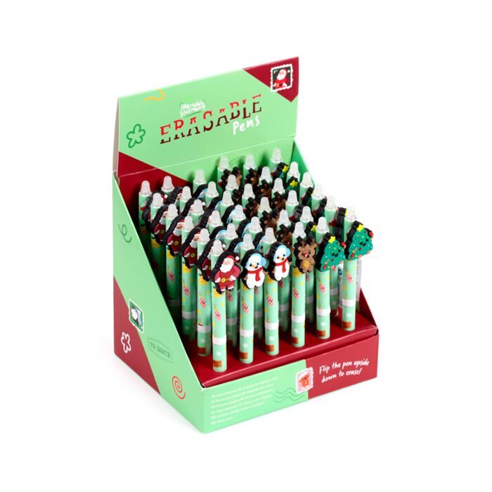 Erasable Pen with PVC Topper - Jingle Bunch Christmas