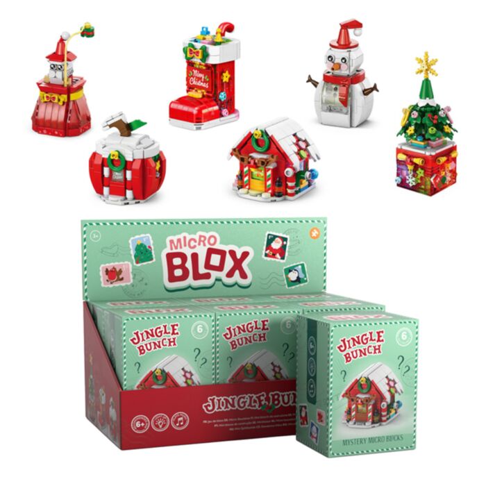 Mystery Micro Blox Construction Kit - Jingle Bunch Christmas