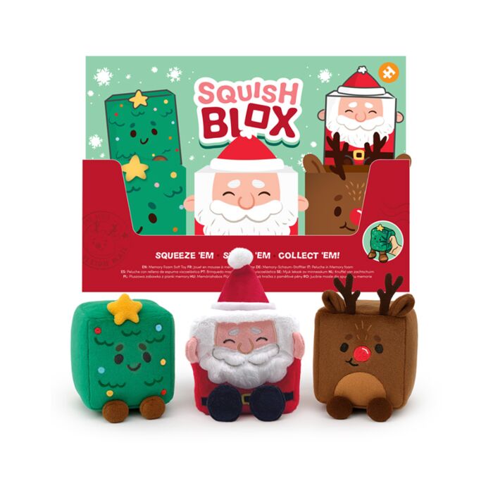 Squish Blox Squeezy Toy (Large) - Jingle Bunch Christmas