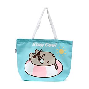 Polyester Beach Bag - Pusheen the Cat Summer Polyester Beach Bag - Pusheen the Cat Summer