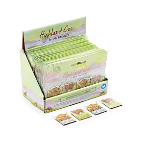 Magnetic Bookmark Set - Jan Pashley Highland Coo