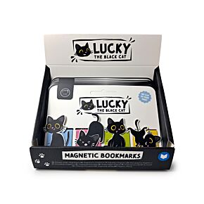 Magnetic Bookmark Set - Lucky the Black Cat
