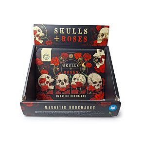 Magnetic Bookmark Set - Skulls & Roses