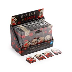 Magnetic Bookmark Set - Skulls & Roses