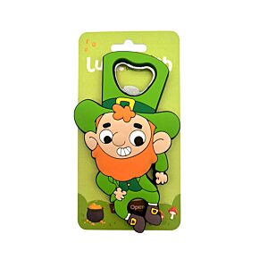 PVC Bottle Opener - Luck of the Irish Leprechaun PVC Bottle Opener - Luck of the Irish Leprechaun