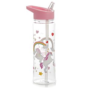 Reusable Shatterproof Water Bottle 550ml - Enchanted Rainbows Unicorn Reusable Shatterproof Water Bottle 550ml - Enchanted Rainbows Unicorn