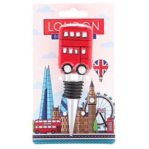 Novelty Ceramic Bottle Stopper - London Icons Routemaster Bus