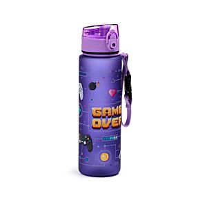 600ml Shatterproof Pop Top Water Bottle - Game Over