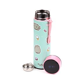 Reusable Insulated Drinks Bottle Digital Thermometer - Pusheen the Cat Sweets Reusable Insulated Drinks Bottle Digital Thermometer - Pusheen the Cat Sweets