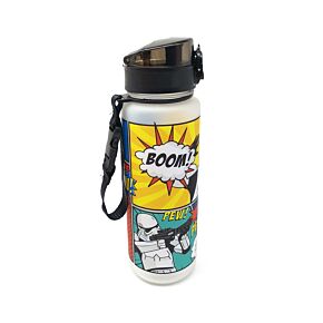 600ml Shatterproof Pop Top Water Bottle - The Original Stormtrooper Comic Strip