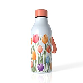 Reusable Insulated Drinks Bottle 500ml - Tulips Reusable Insulated Drinks Bottle 500ml - Tulips